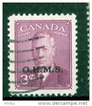 1950 3 Cent King George VI Issue #O14 OHMS Overprint - Aufdrucksausgaben