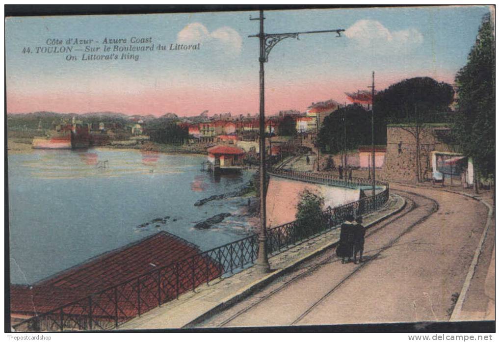 CPA VAR 83 TOULON FRANCE SUR LE BOULEVARD DU LITTORAL AZURE COAST FAULT - Toulon