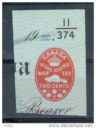 1920 2 Cent  Inland Revenue War Tax  #FCH1 - Fiscaux