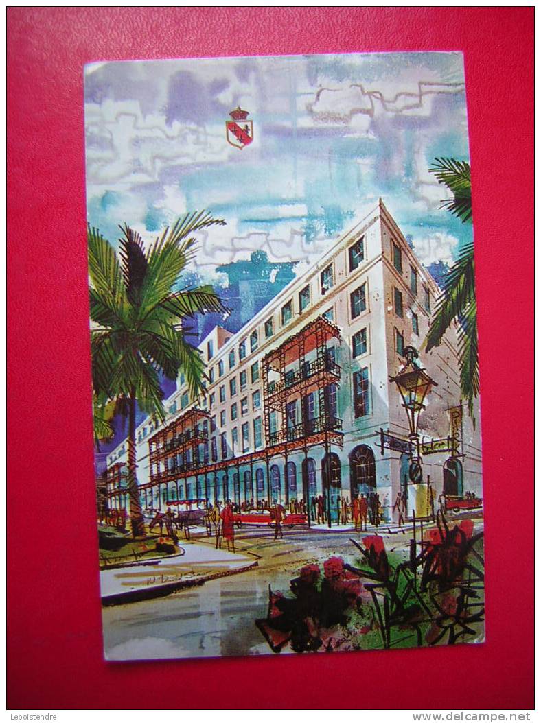 CPSM-ETATS-UNIS -NEW ORLEANS-LOUISIANA-THE ROYAL ORLEANS -ROYAL AND ST.LOUIS STREETS -ILLUSTRATION DAVID SHOW - New Orleans