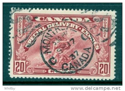 1935 20 Cent Special Delivery Issue  #E6  Montreal Cancel - Special Delivery