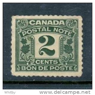 1967 2 Cent Postal Note Issue  #FPS24 MNH Slight Crease - Fiscale Zegels