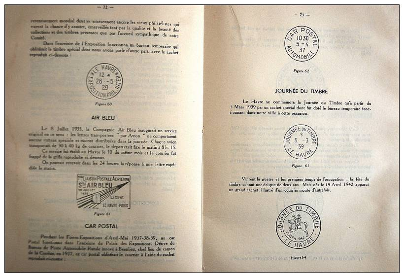 RARE LIVRE LA POSTE AU HAVRE DES ORIGINES A NOS JOURS 1948 LE HAVRE - Histoire