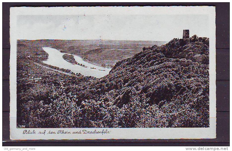 Blick Auf Den Rhein Und Drachenfels - Koenigswinter