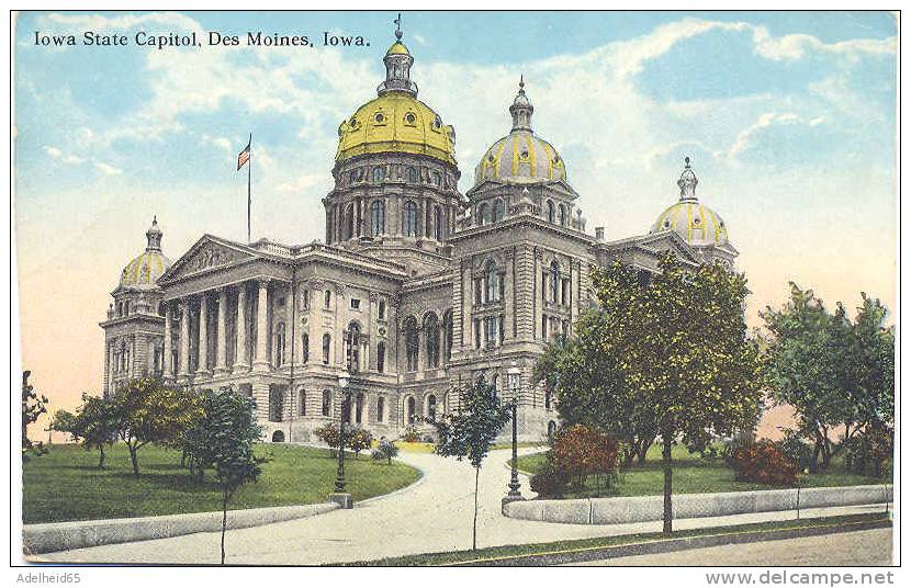 Iowa State Capitol Des Moines Iowa Publ Enos Hunt, Des Moines - Andere & Zonder Classificatie