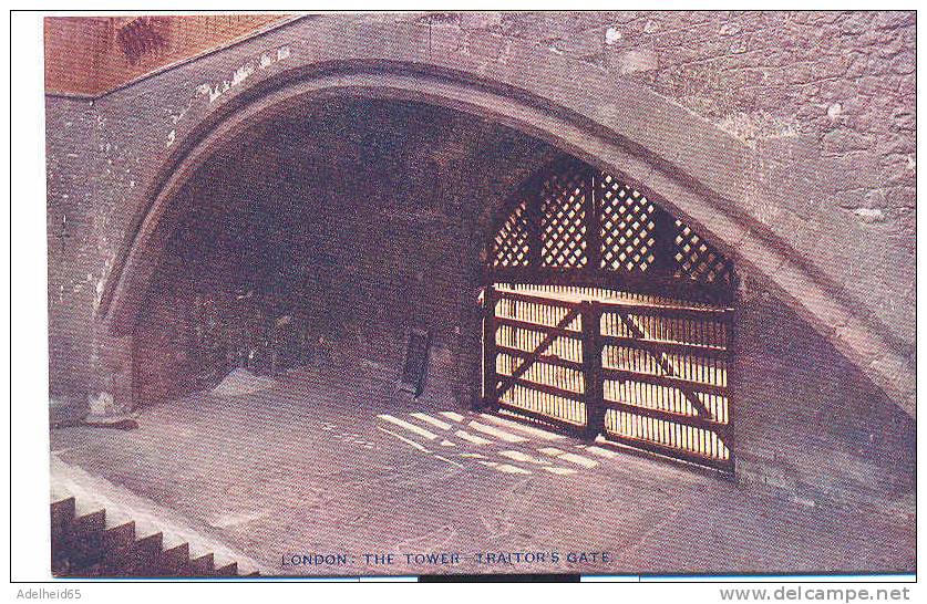 Mint Photochrom Celesque Series C 1910 London The Tower Traitor's Gate - Tower Of London