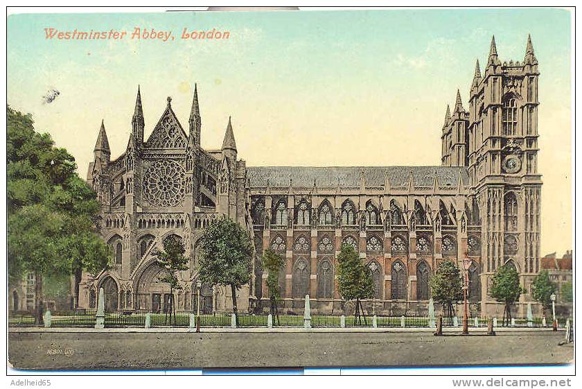 Westminster Abbey Valentine Undivided Back C 1900 - Westminster Abbey