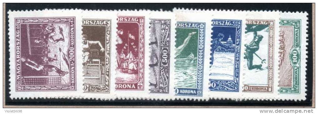 HONGRIE : TP N° 371/378 * - Unused Stamps