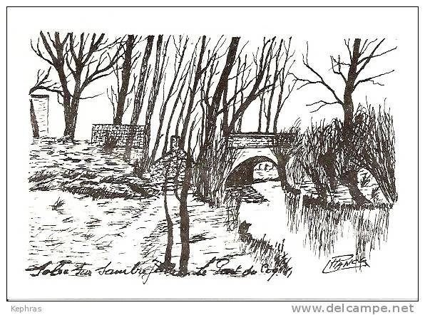 SOLRE-SUR-SAMBRE Jadis : Le Pont Du Coq - TRES RARE Illustration De Hance - Erquelinnes