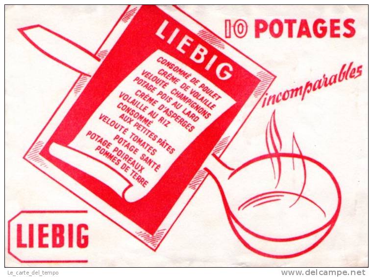 BUVARD: LIEBIG 10 Potage Consommé De Poulet - Food