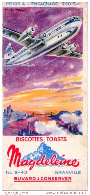 BUVARD: Biscottes Toasts Magdeleine ( Granville ) - Zwieback
