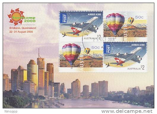 Australia-2008 Sunstamp 2008 Brisbane Used MS - Fogli Completi