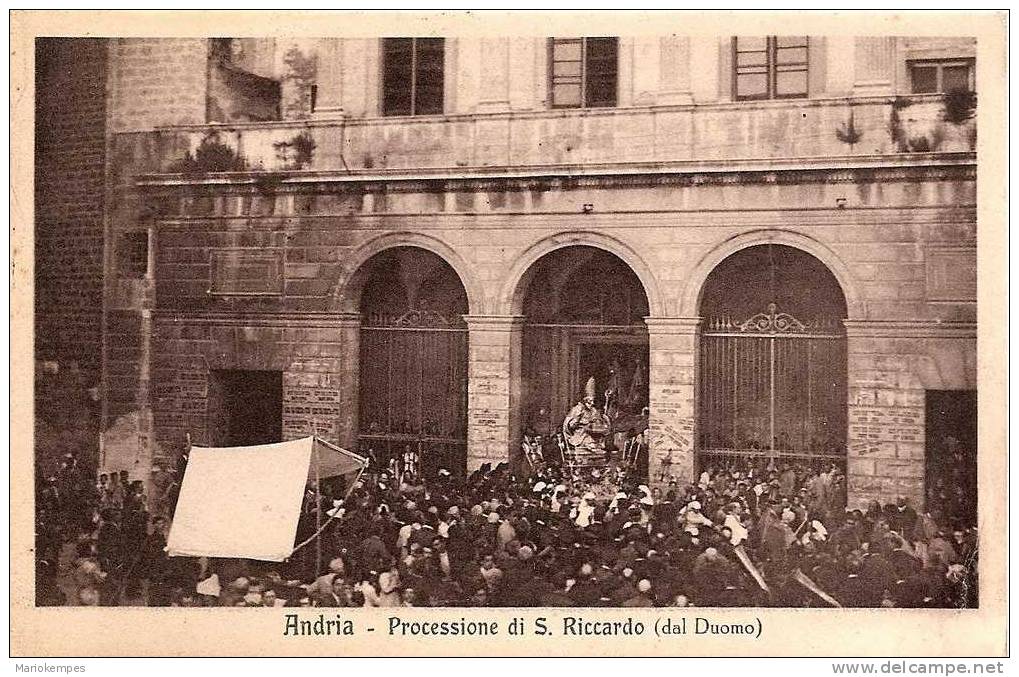 ANDRIA  -  Processione Di S. Riccardo  (  Dal Duomo  ). - Andria