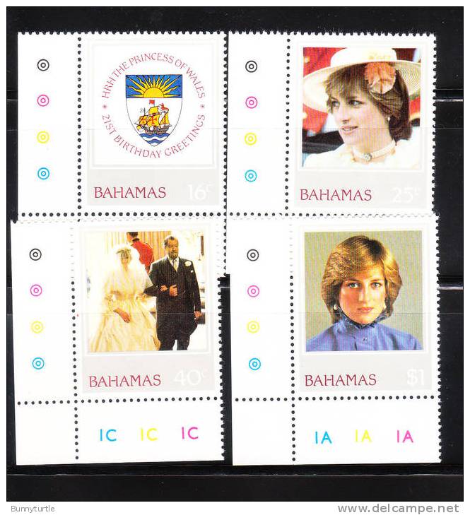 Bahamas 1982 Princess Diana Issue Omnibus MNH - Bahamas (1973-...)