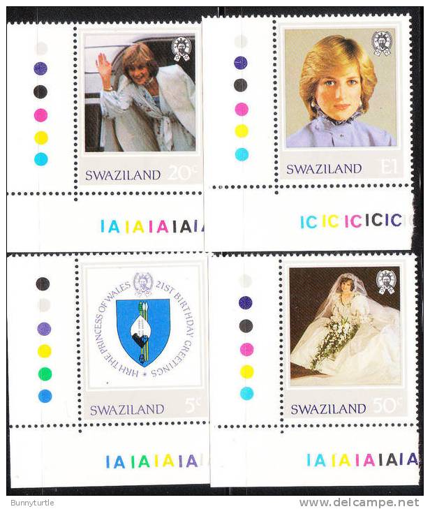 Swaziland 1982 Princess Diana Issue Omnibus MNH - Swaziland (1968-...)