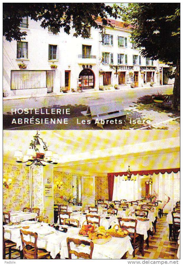 Carte Postale 38. Les Abrets  Restaurant Hotellerie Abrésienne   Mr. Henri Brosse  Prop. Trés Beau Plan - Les Abrets