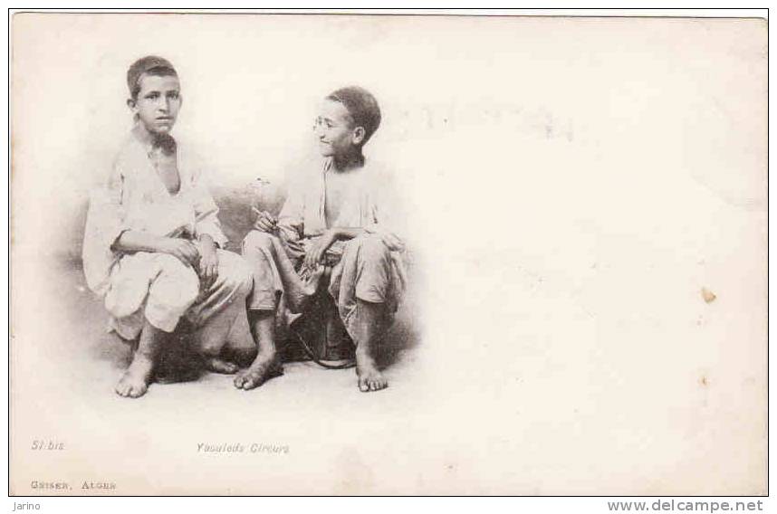 Algerie - 1901,Yaouleds Cireurs, Circule Oui, Long Adresse - Beroepen