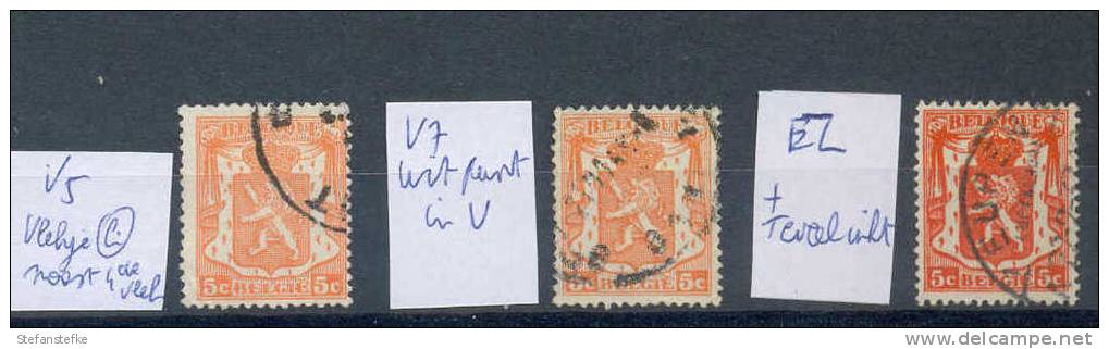 Belgie Belgique Ocb Nr :  419 - V  Lot  (zie Scan) - 1935-1949 Small Seal Of The State