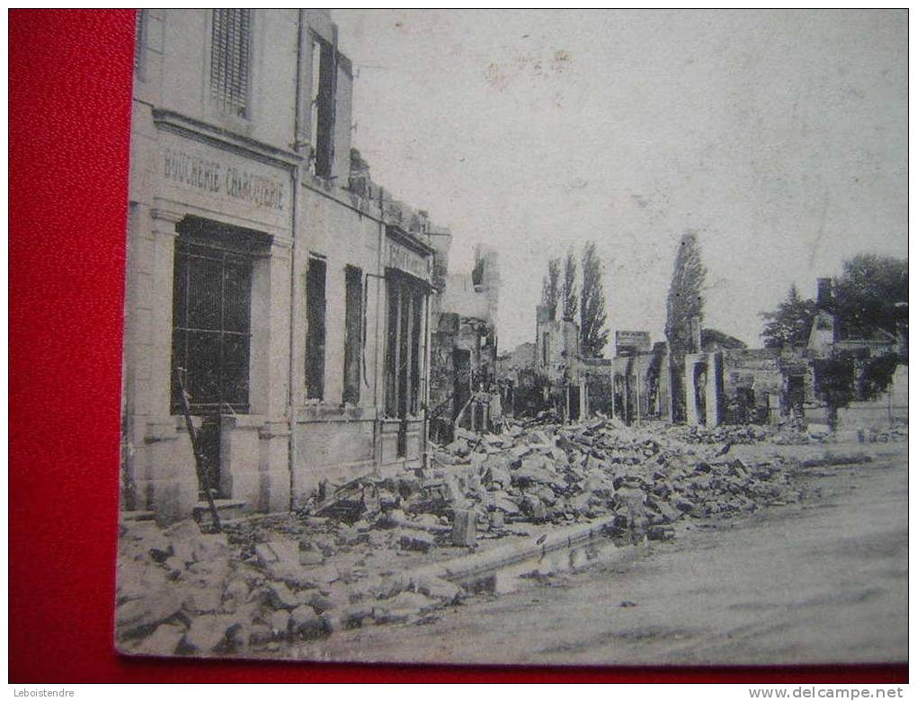 CPA-55-MEUSE-REVIGNY-BATAILLE DE LA MARNE-REVIGNY-PLACE ET ENTREE DE LA RUE DE VITRY APRES LE BOMBARDEMENT-ANIMEE-4 PHOT - Revigny Sur Ornain