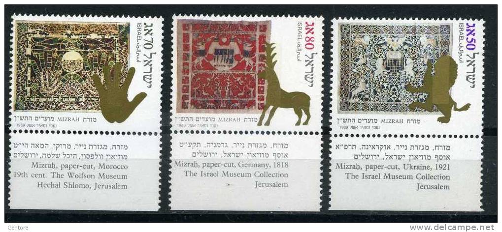 ISRAEL 1989 New Year 5750   Cpl Set Of    Yvert Cat. N° 1081/83  Absolutely Perfect MNH ** - New Year