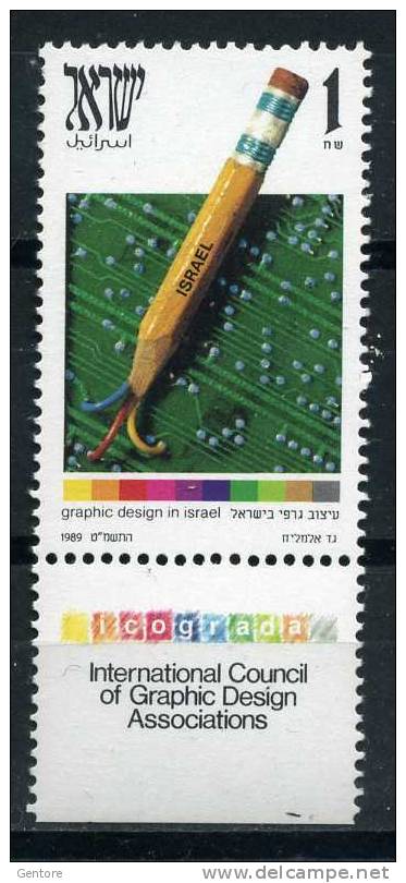 ISRAEL 1989  Graphic   Cpl Set Of    Yvert Cat. N° 1073  Absolutely Perfect MNH ** - Collections, Lots & Séries