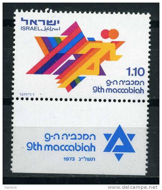 ISRAEL 1973 Maccabiade  Cpl Set  Yvert Cat. N° 520  Absolutely Perfect MNH ** - Verres & Vitraux