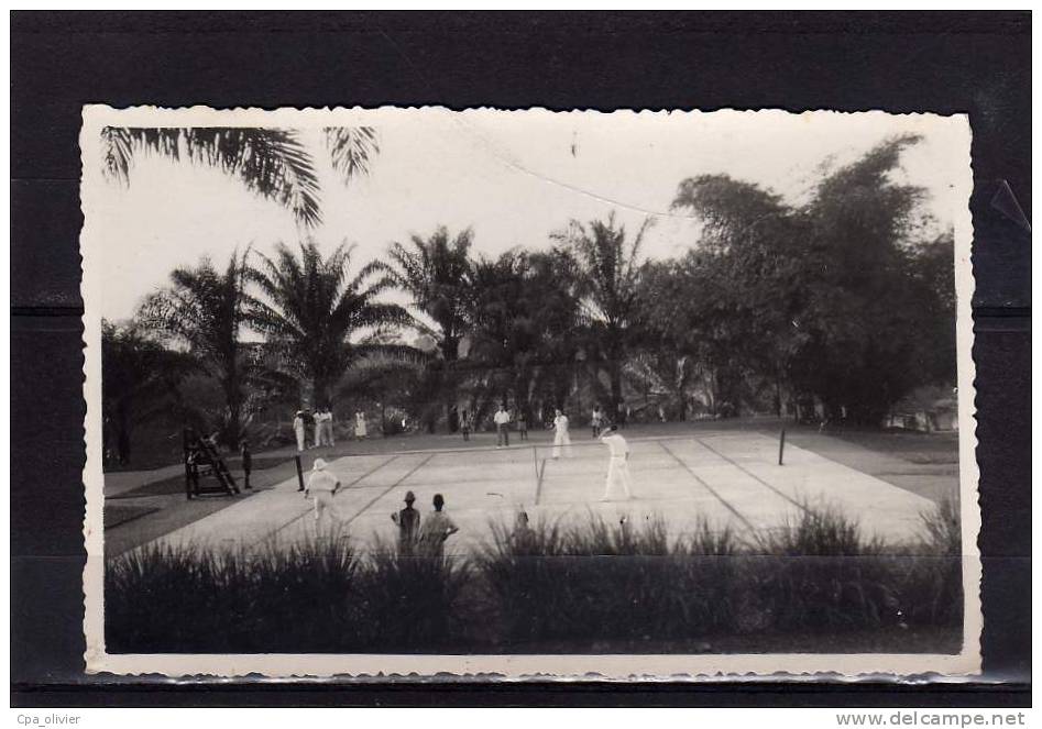 TH SPORTS Tennis, Photo 9x14, Partie De Tennis, Joueurs Sur Un Court, Afrique Noire, 194? *** A LOCALISER *** - Tennis