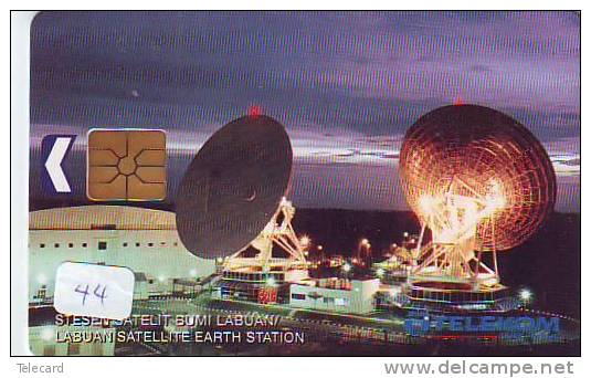 Télécarte MALAYSIA Satellite Antenne ESPACE (44) Telefonkarte  Satellitenschüsssel Phonecard -  Antenna - Space