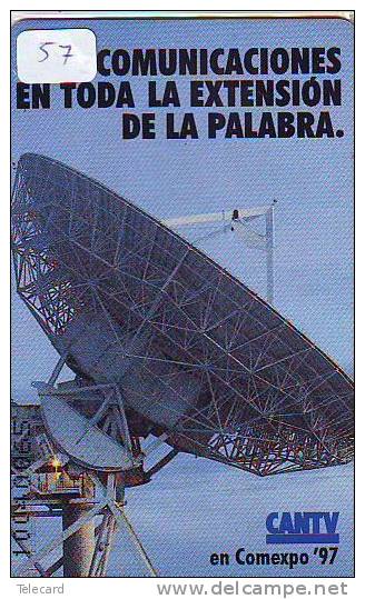 Télécarte VENEZUELA  Satellite Antenne ESPACE (57) Telefonkarte  Satellitenschüsssel Phonecard -  Antenna - Espacio