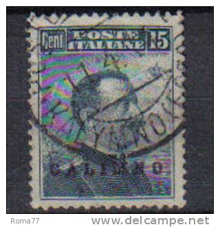 SS1870  - CALIMNO , 15 Cent N. 4 Usato - Egeo (Calino)