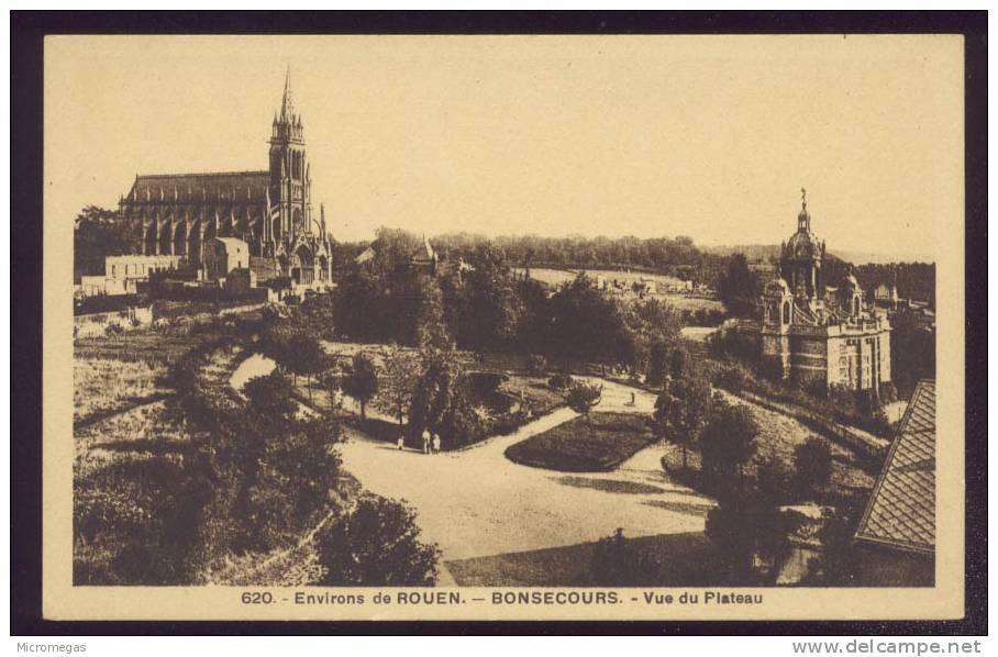 Environs De Rouen : Bonsecours, Vue Du Plateau - Bonsecours