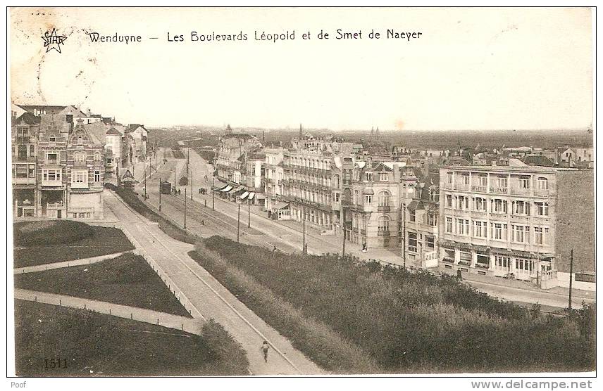 Wenduine / Wenduyne : Les Boulevards Léopold Et De Smet De Naeyer ( Met Tram ) - Wenduine