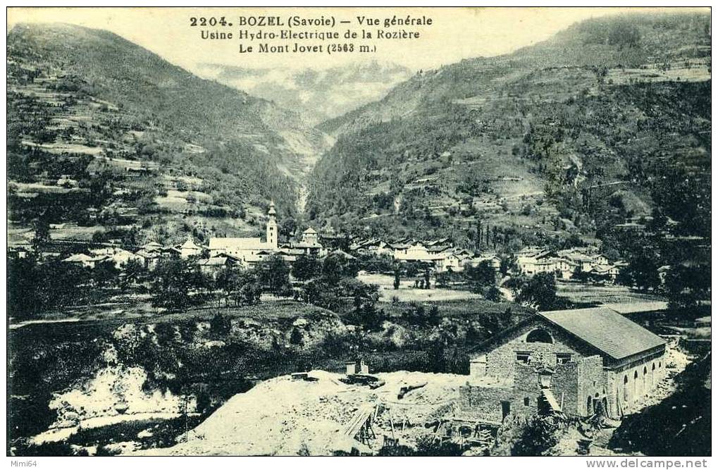 73 .  BOZEL . VUE GENERALE USINE HYDRO ELECTRIQUE DE LA ROZIERE LE MONT JOVET ( 2563 M ) - Bozel