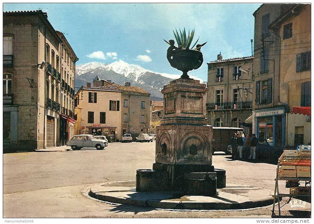 Prades , La Place Fontaine Et Charcuterie , Ed Cap Théojac - Prades