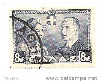 Grèce N°437 Oblitéré Princesse Frédérica Et Prince Paul - Used Stamps