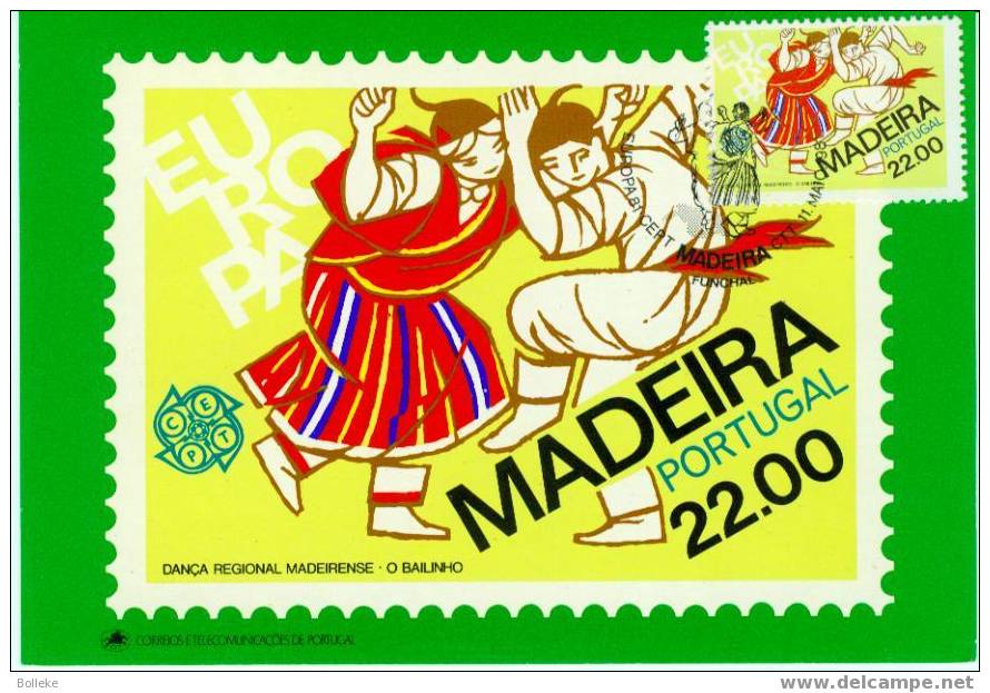 Cultures  -  Carte Maximum De 1981  -  Europa 1981  -  Madeire  -  Danses Folkloriques - Maximum Cards & Covers