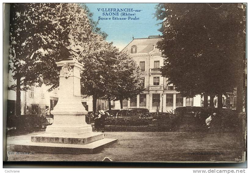 Villefranche-sur-Saône : Album-souvenir - 12 vues détachables - Bon état