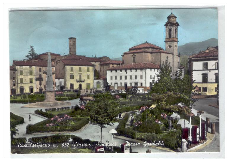 (680-I) GROSSETO-CASTEL DEL PIANO - PIAZZA GARIBALDI -VIAGGIATA 1959 - Grosseto