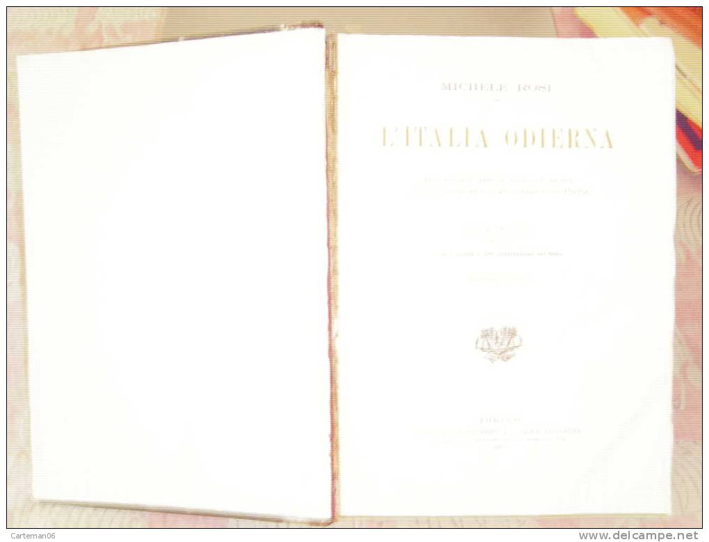 Livre - L'Italia Odierna De Michele Rosi - Volume Secondo Tomo Terzo - Livres Anciens