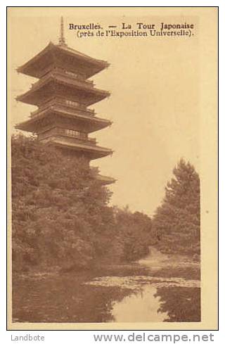 Bruxelles La Tour Japonaise (près De L'Exposition Universelle) - Laeken