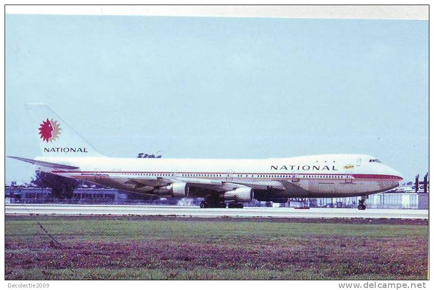 C162 Aviation Civile National Airlines Boeing 747 Not Used PPC - 1946-....: Moderne