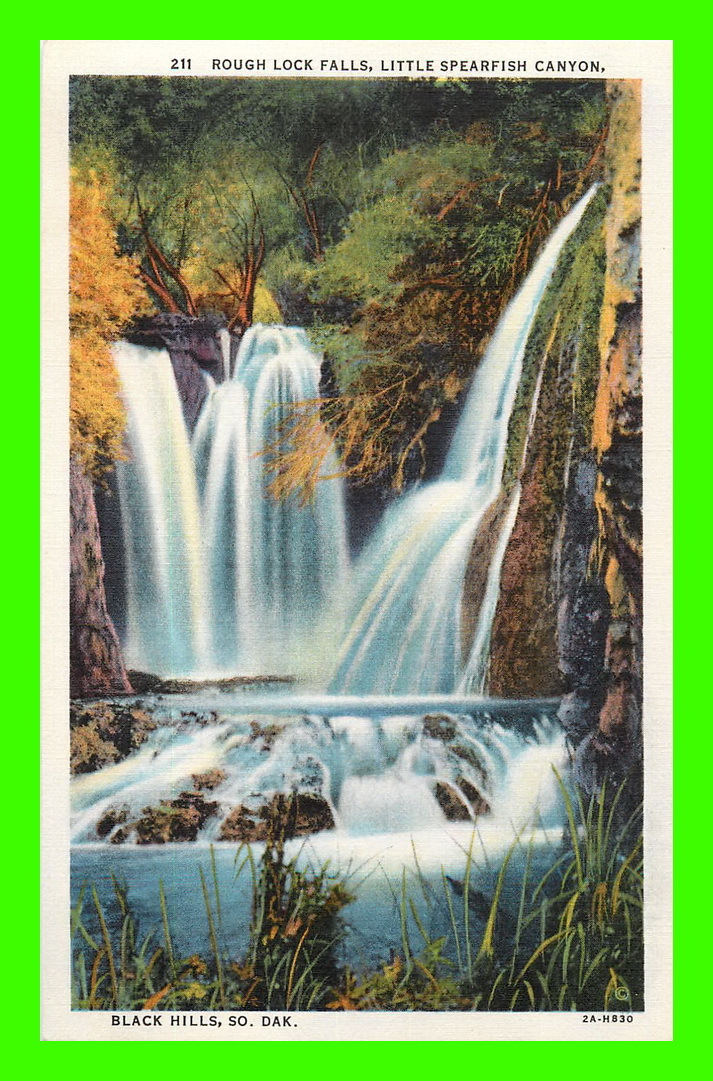 BLACK HILLS, SD - ROUGH LOCK FALLS, LITTLE SPEARFISH CANYON - L.B. HOLLISTER - - Other & Unclassified