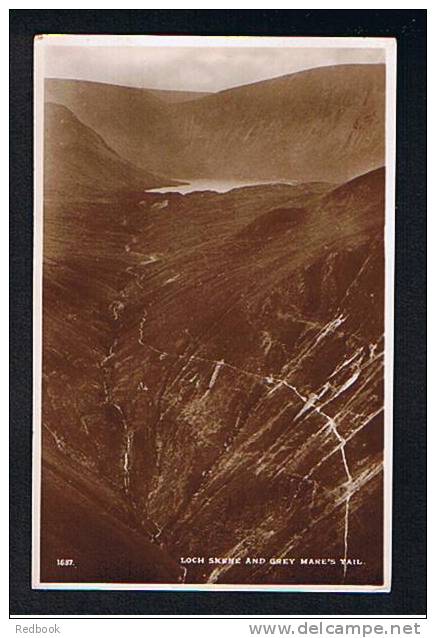 1935 Real Photo Postcard Lock Skene & Grey Mare's Tail Waterfall Aberdeen Scotland - Ref 500 - Aberdeenshire