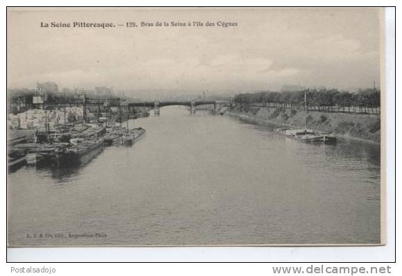 (FR989) PARIS . LA SEINE . BRAS DE LA SEINE A L´ILLE DES CYGNES - The River Seine And Its Banks