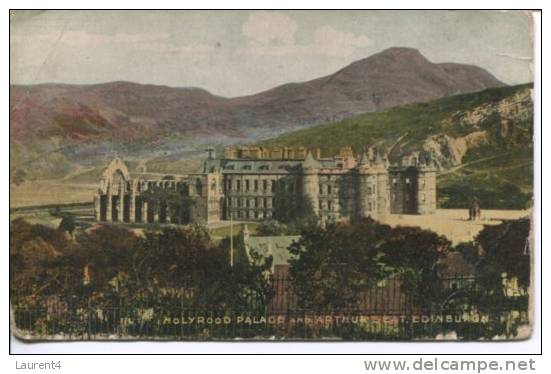 1 X Very Old Scotland Postcard - Holyrood Palace - Midlothian/ Edinburgh