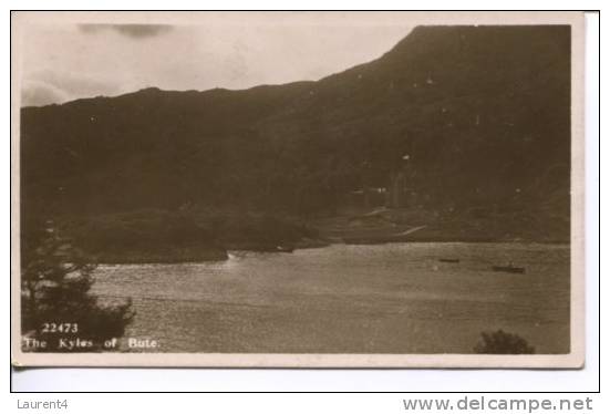 1 X Very Old Scotland Postcard - The Kyles Of Butes - Bute