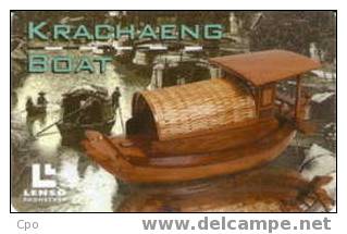 # THAILAND A4 Krachaeng Boat 300 Puce? -boat,bateau-  Tres Bon Etat - Tailandia