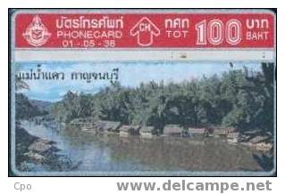 # THAILAND 01/05/36 River Kwae 100 Landis&gyr  Tres Bon Etat - Thaïlande