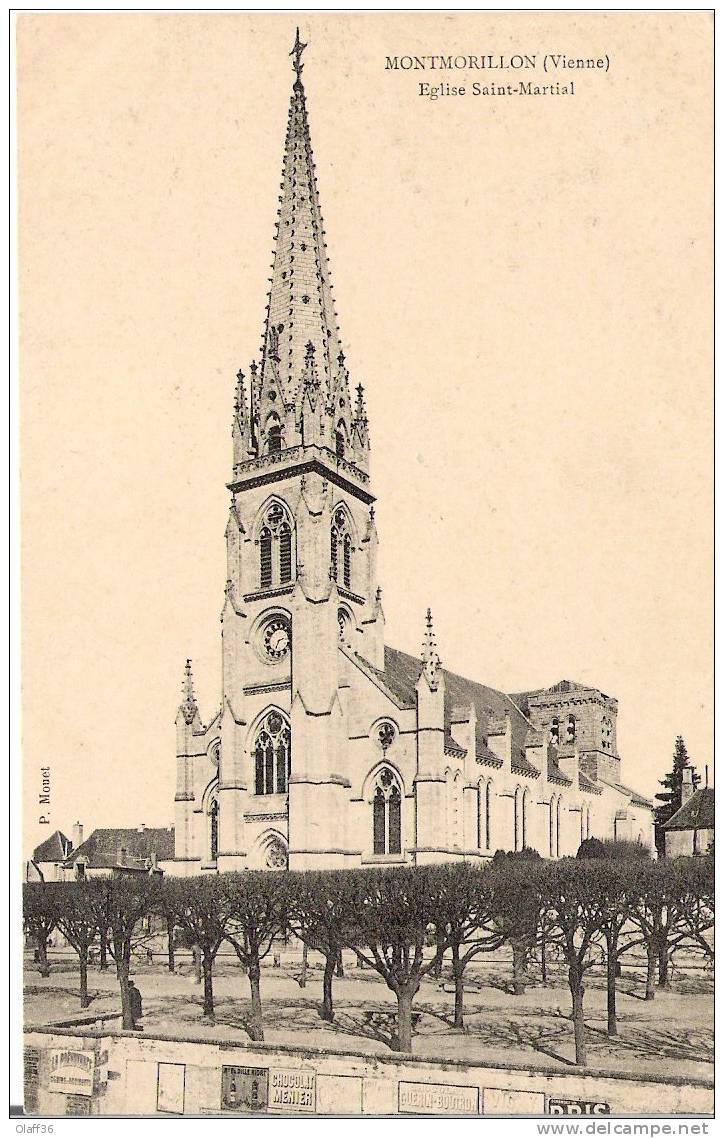 CPA VIENNE 86 MONTMORILLON  Eglise Saint Martial - Montmorillon