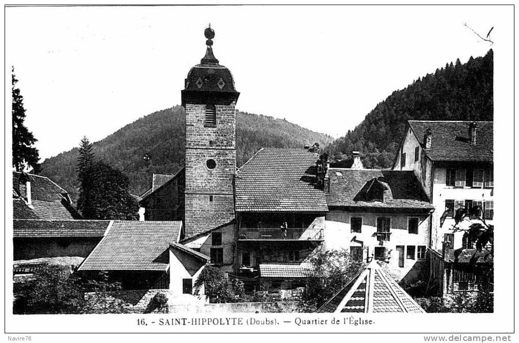 25 Cpa SAINT HIPPOLYTE   MAISONS QUARTIER DE L'EGLISE. - Saint Hippolyte